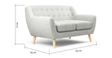 Roland 2 Seater Sofa