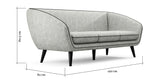 Hugo 3 Seater Sofa