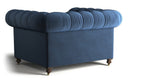 Notting Hill Velvet Chesterfield 1 seater armchair