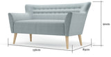 Dania 2 seater sofa