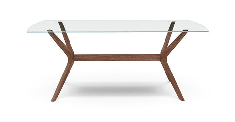 Elizabeth Glass Top Dining Room Table