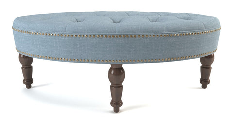 Helene Oval Ottoman