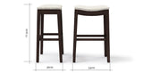 Hocker Set of 2 Bar Stools - Henry High 77.5