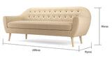 Kraesten 3 seater sofa