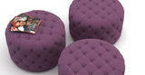 Marken Small Round Ottoman