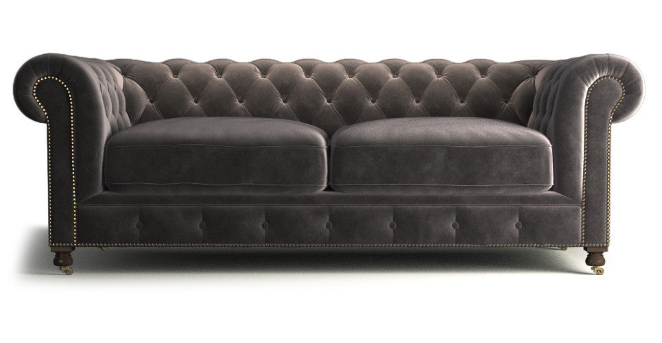 Notting Hill Velvet Chesterfield 3 seater sofa