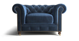 Notting Hill Velvet Chesterfield 1 seater armchair