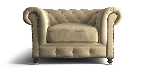 Notting Hill Velvet Chesterfield 1 seater armchair