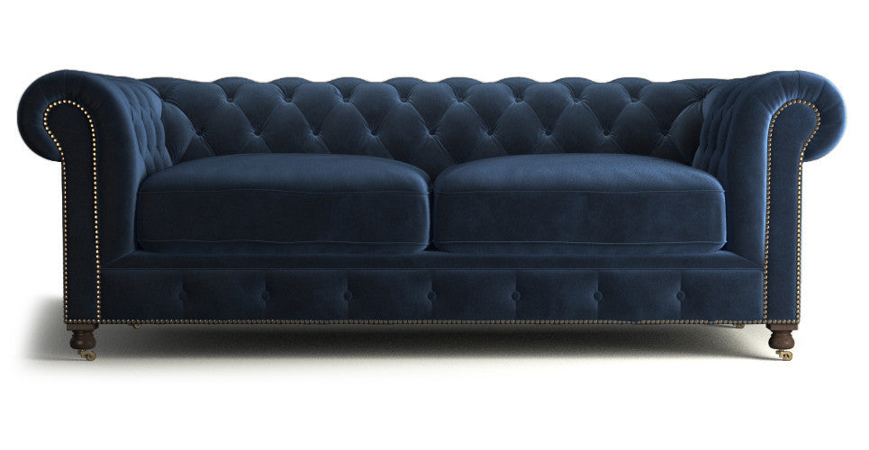 Notting Hill Velvet Chesterfield 3 seater sofa