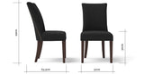Zoe 2 x Dining Chair