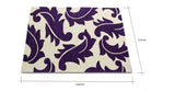 Contemporary Wool Rug - Blomstra Rug in Purple and Ivory White