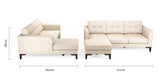 Gordon 2 Seater Right Hand Chaise Sofa