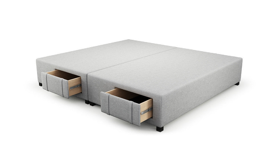 Queen Size Upholstered Bed Frame Base with Drawers