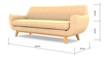Filip 3 seater sofa