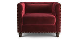 Florence Velvet Chesterfield 1 seater Armchair