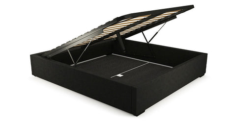 Queen Size Upholstered Gas Lift Bed Frame Base