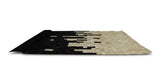 Cowhide Leather Rug - Harmoni Cowhide Rug in Monochromatic Black and White