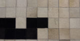 Cowhide Leather Rug - Harmoni Cowhide Rug in Monochromatic Black and White