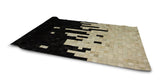 Cowhide Leather Rug - Harmoni Cowhide Rug in Monochromatic Black and White