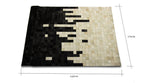 Cowhide Leather Rug - Harmoni Cowhide Rug in Monochromatic Black and White