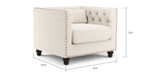 Madeline Chesterfield 1 seater Armchair