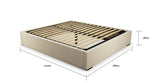 Queen Size Upholstered Standard Bed Frame Base
