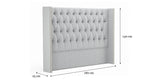 Stella Queen Size Winged Bed Head