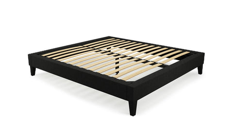 Queen Size Upholstered Slimline Bed Frame Base