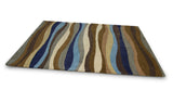 Contemporary Wool Rug - Strand Rug in Mixed Beach hues