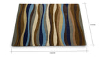 Contemporary Wool Rug - Strand Rug in Mixed Beach hues